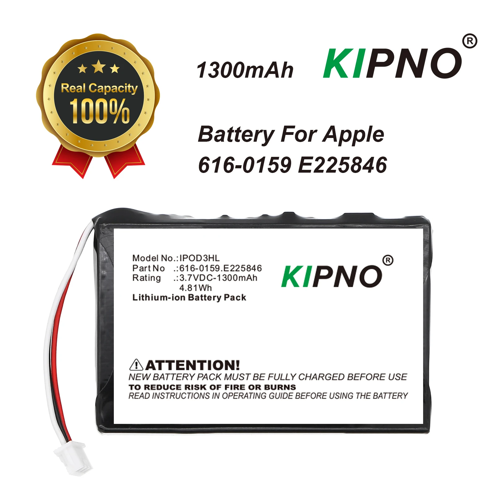 Phone Battery Replacement - Batería KIPNO para IPod 3 3G