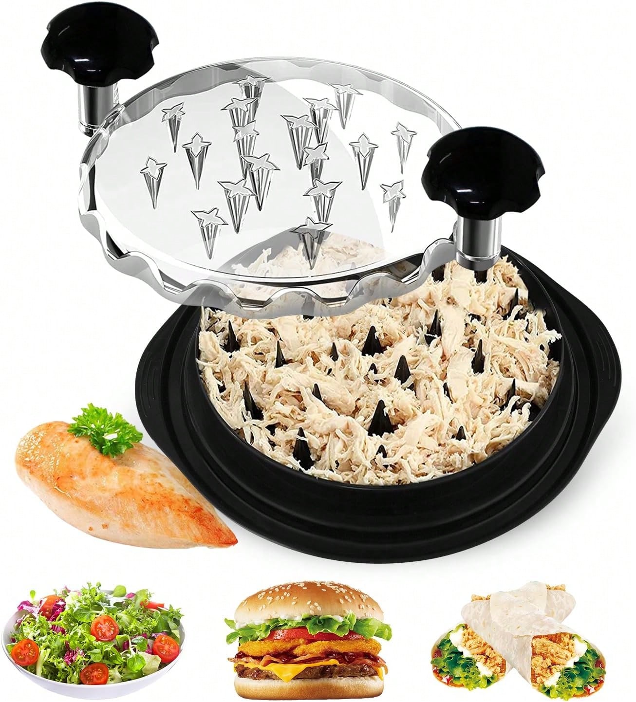 Spudger Plastic Set - Desmenuzador de Pollo Manual Ergonómico Chefy,