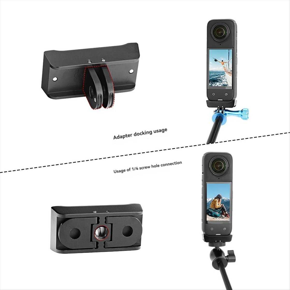 Insta360 Camera X4 - Adaptador A73T para Cámaras Insta360 X5