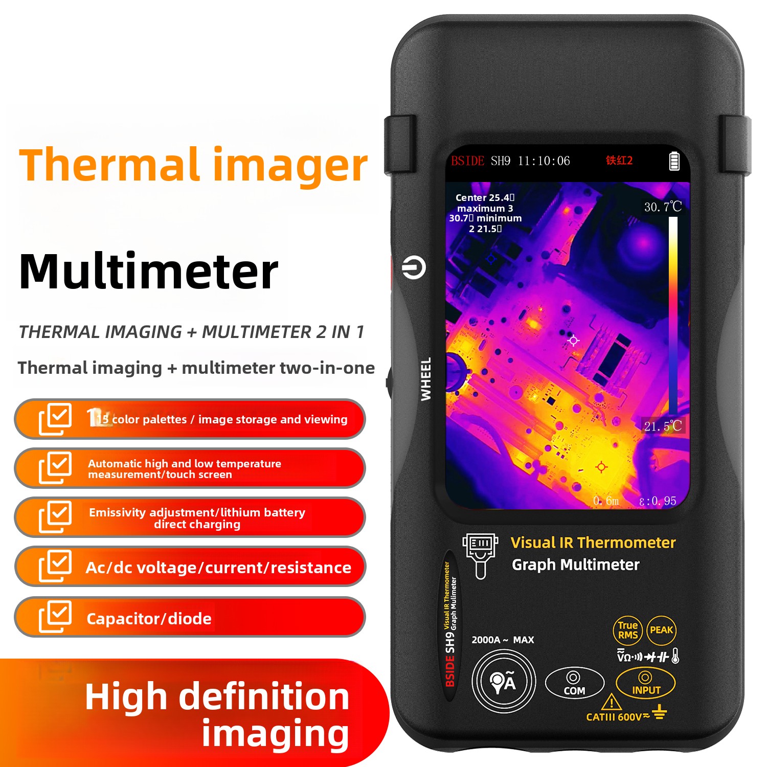Multímetro de Imagen Térmica B - Electronics Repair Images reseña y precio