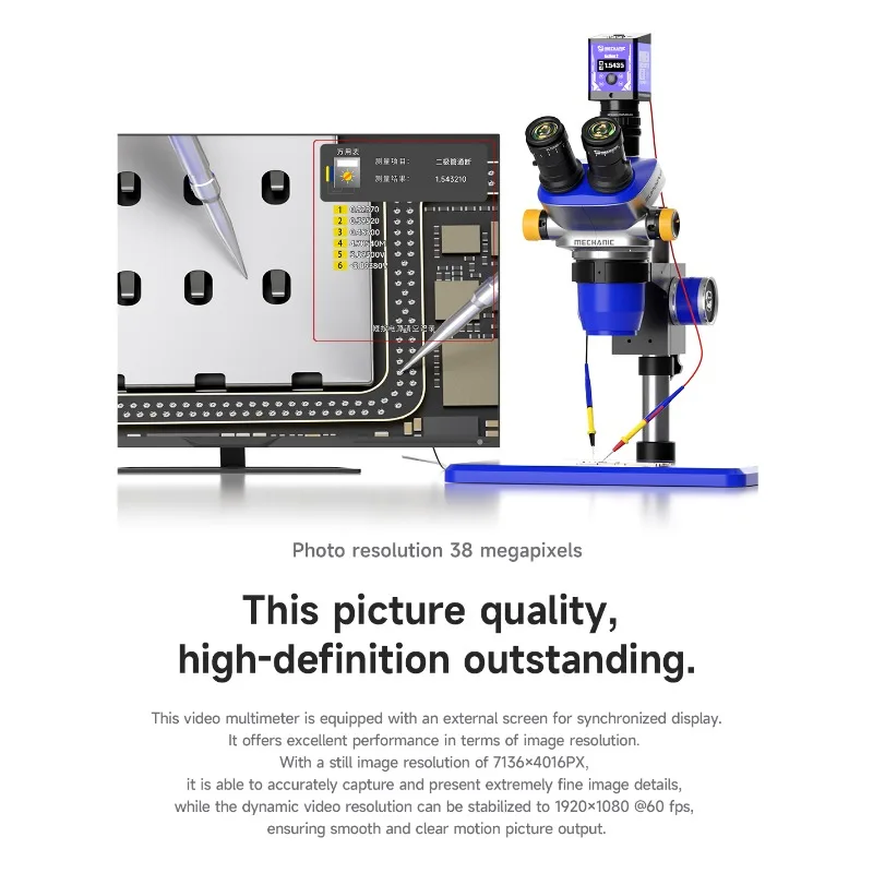 Action2-microscopio multímetro - Electronics Repair Images reseña y precio