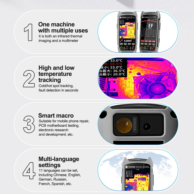 SUNSHINE TB-10 Pro Imagen térm - Electronics Repair Images reseña y precio